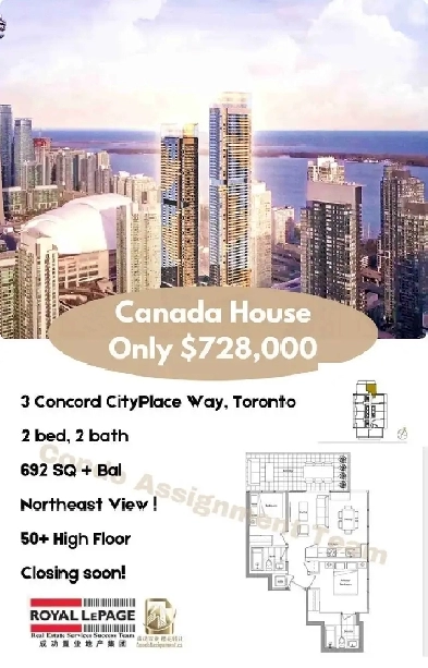 50 Flr 2B2B canada house Parking locker $699k!! Image# 2