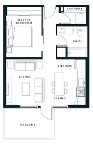 1 bedroom 1 bath apartment by FMC & UofC available for rent Image# 1