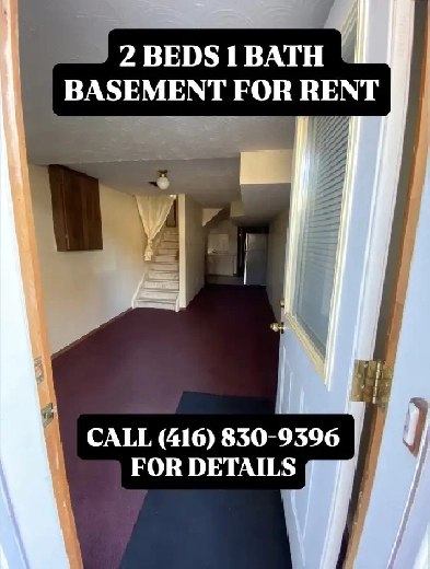 2 Beds 1 Bath Basement for Rent Image# 1
