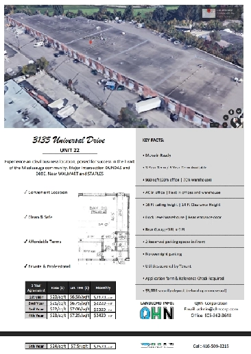 Unit 22 & Unit 16 Warehouse   Office for Rent Mississauga Image# 1