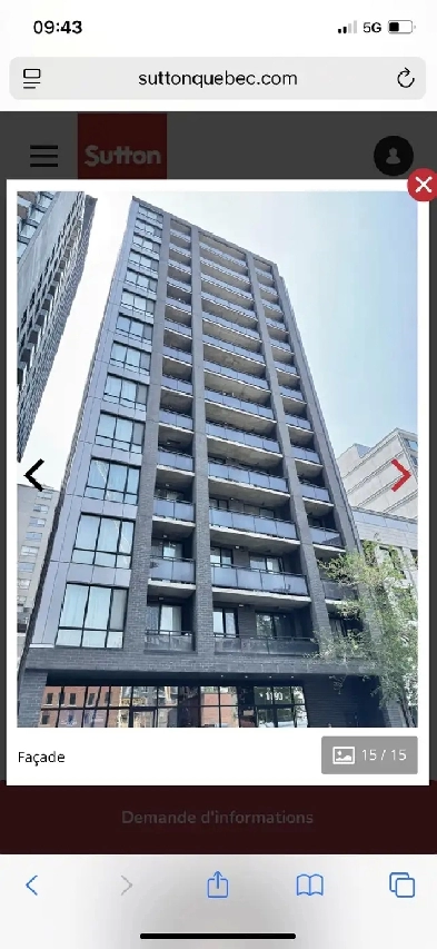 Appartement for rent 1 bedroom