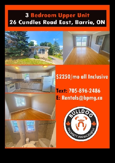 3 Bedroom Main Floor Unit North Barrie Image# 8