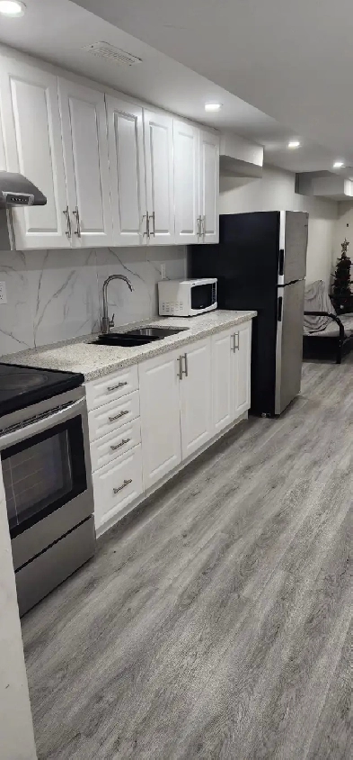 (Furnished) one bedroom in legal basement apart, Brampton- Jan 1 Image# 2