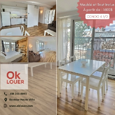 CONDO LIBRE MAINTENANT. QUARTIER SAINT-JEAN-BAPTISTE TOUT INCLUS Image# 1