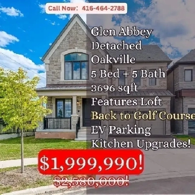 Golf Course Living in Oakville – Luxury 5-Bed Detached Home Image# 2