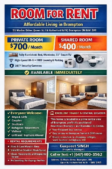 Room For Rent Image# 1