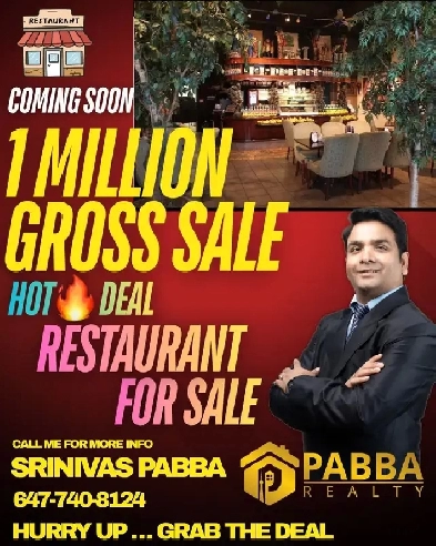 Restaurant for sale Generating 1 Million Sales Anually Image# 1