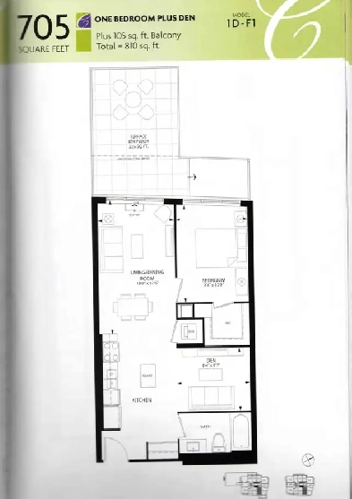 10th-Floor City Centre Condo – 1 Bedroom   Den, Parking Included Image# 7