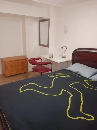 A brand new private day room with a queen-size bed Image# 1