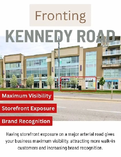 1,888 SF Ground-Floor on Kennedy Rd — Modern Build-Out Image# 2