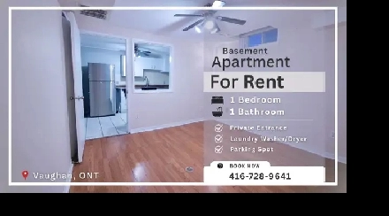 Spacious 1 Bedroom Basement Apartment for rent Image# 1