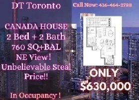 Last Chance 2B2B Canada House Lake  City Views ONLY 630k