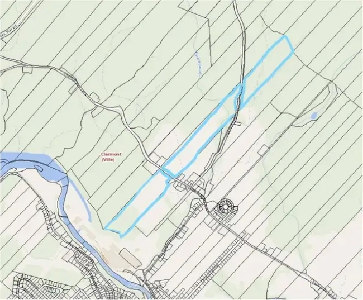 Terrain à vendre, à Clermont dans la Région de Charlevoix.