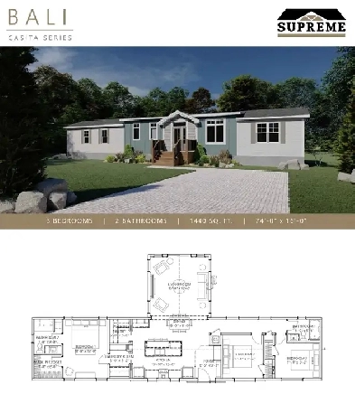 New Bail Home on sale! Over 1500 square feet!