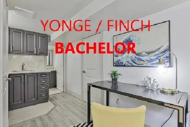 YONGE / FINCH – Bachelor Suite, with Private Kitchen & Washroom Image# 1