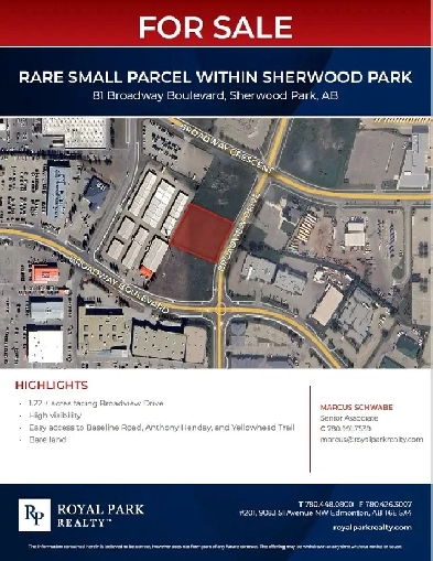 RARE SMALL PARCEL WITHIN SHERWOOD PARK