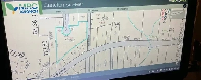 Terrain à vendre.  Carleton-sur-Mer