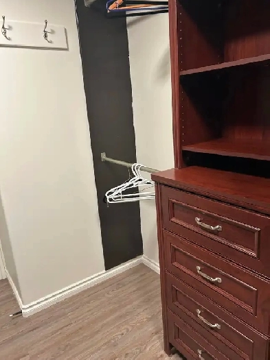 Larger bedroom  private washroom private entrance Heated park