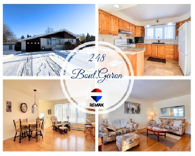 Propriété de 3 chambres à coucher avec garage