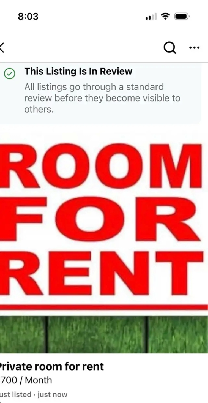 room for rent