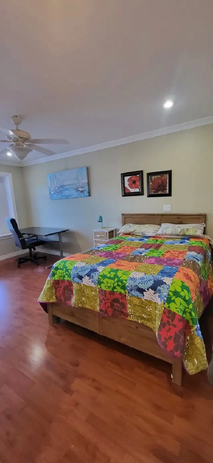 furnished room/private bath near Metrotown & Royal Oak Skytrain