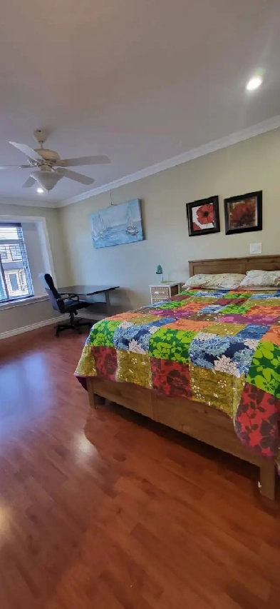 Furnished master bedroom with private bath near Metrotown Image# 1