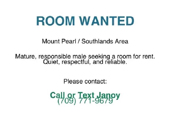Looking for Room to Rent