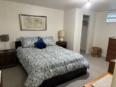 Large, Bright, Fully Furnished 1 Bedroom Basement Suite!
