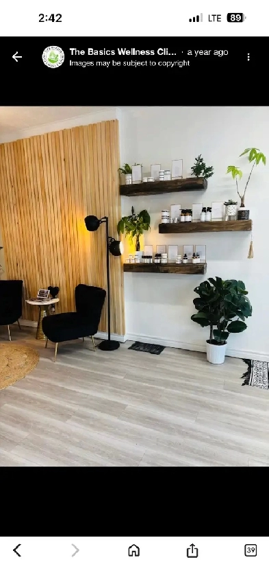 Room for rent in established clinic