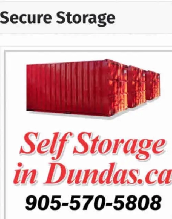 Self Storage in Dundas, Ont.