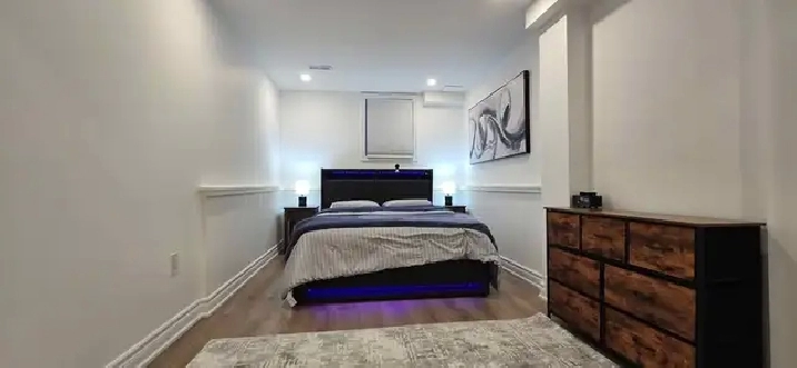 2 Bedroom Fully Furnished Basement Apartment for Rent