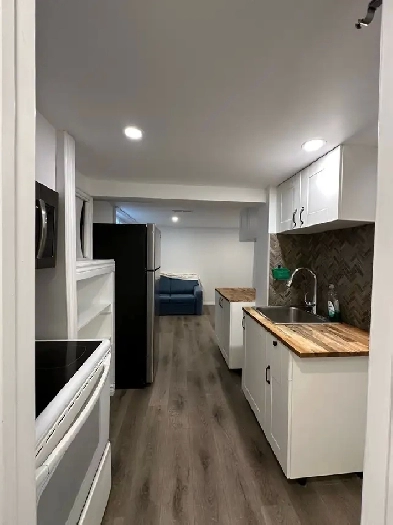 basement apartment bachelor, separate entrance, kitchen, bathroo Image# 2