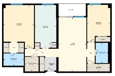 2-Bed 2-Bath high-rise apartment in Scarborough for Rent Image# 1