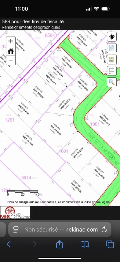 terrain 2069.00 MC à vendre