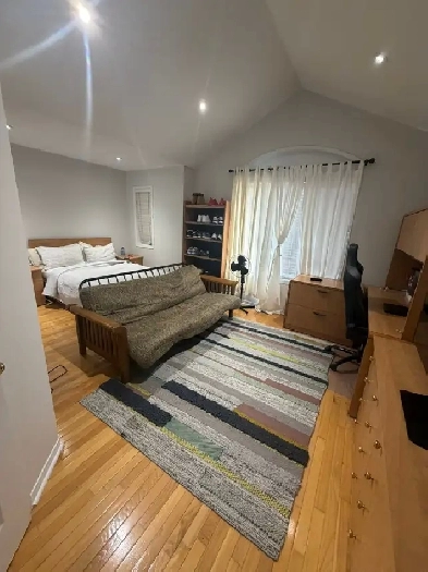 Furnished large room with private full bathroom
