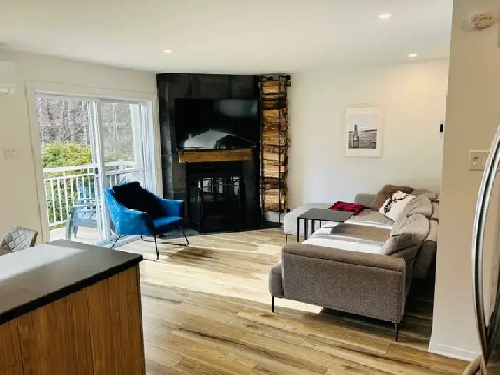 Condo meublé au bas des pentes du Mont St-Sauveur
