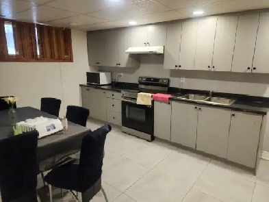 One bedroom Basement for Rent in Malton