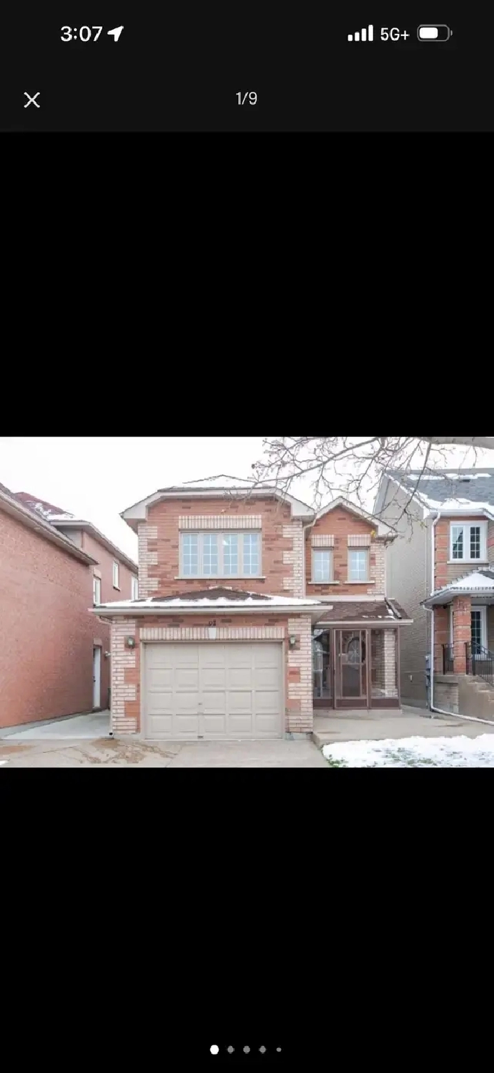 house for rent in Brampton