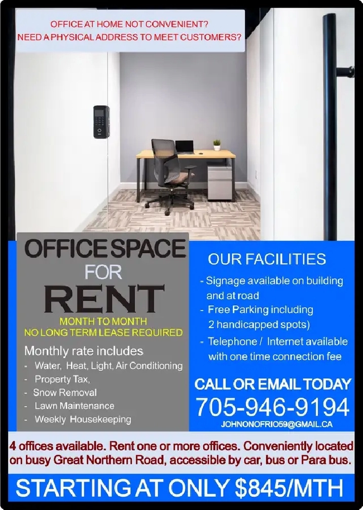 Commercial Offices/Units for lease