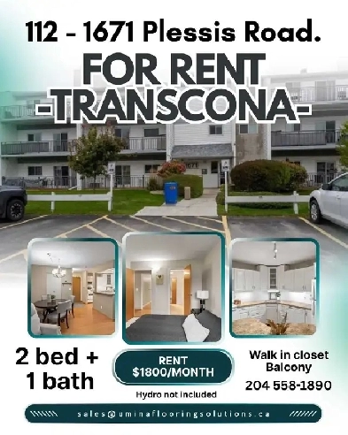 Transcona 2 Bed   1 bath condo for rent Image# 1