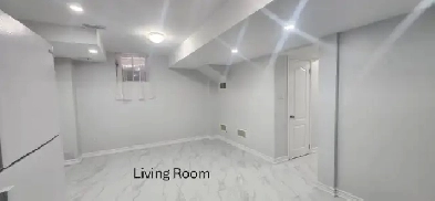 Clean, bright, 2 Bedroom Basement, 1 bath, in-unit Laundry –Rent