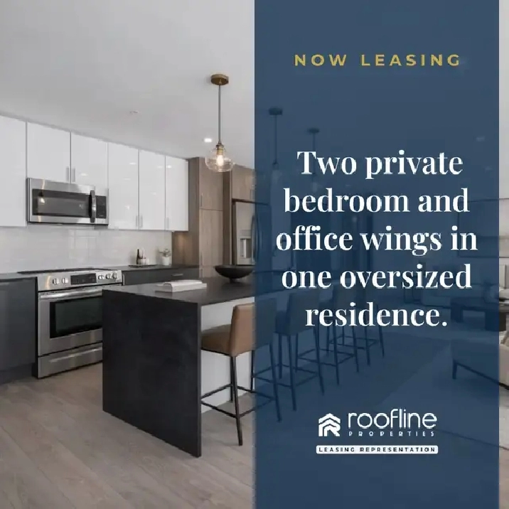 Rare oversized two bedroom   two den residence in West Bedford