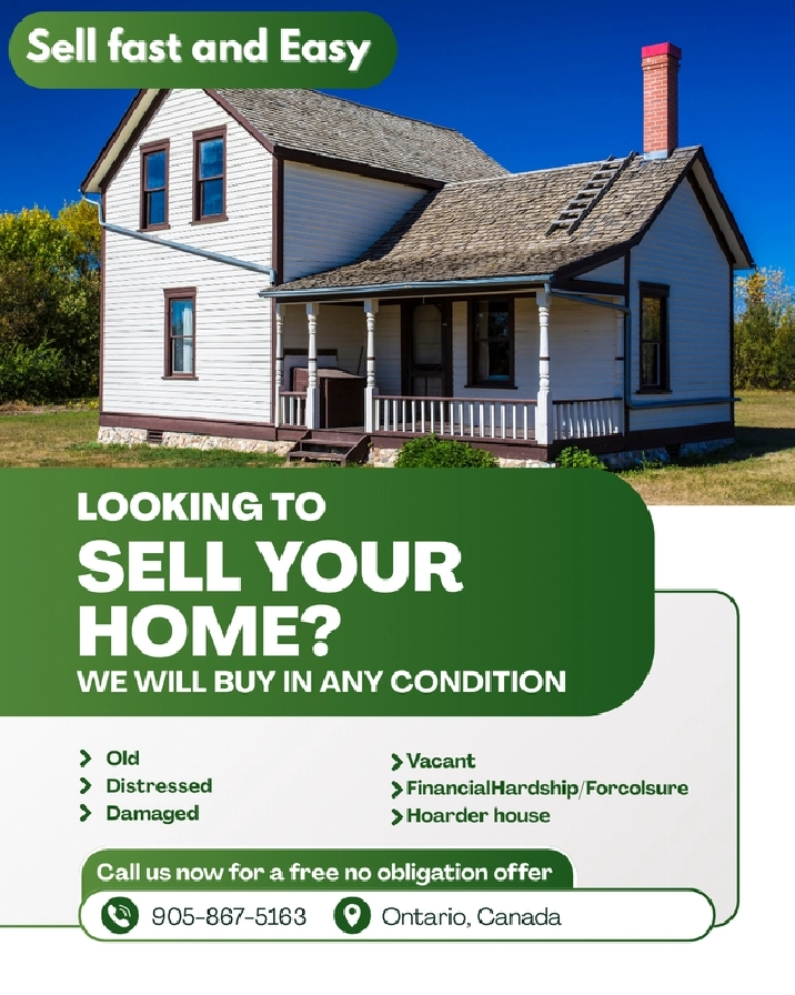 WE BUY HOUSES IN ANY CONDITION!