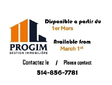 1 CH - 1 SDB - Montréal - $1,390 /mo Image# 1