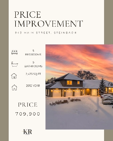 Price improvement - Beautiful House for sale in Steinbach Image# 4