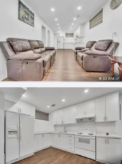 Two bedroom basement for rent