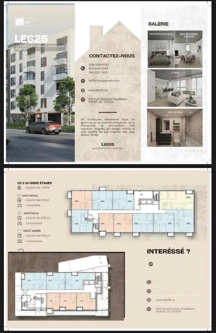 31/2-41/2-51/2 condo neuf