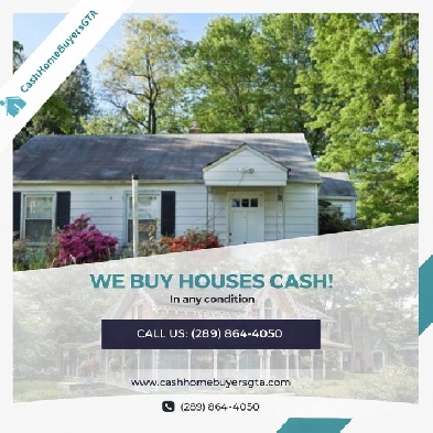 We buy house cash in Niagara Falls. Call (289) 864-4050