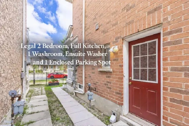 2 BDR. Legal BSMT APT: Separate ENTR. & Ample Natural Light