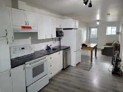 Très beau 4 1/2, Limoilou, demi sous-sol Rénové JUILLET